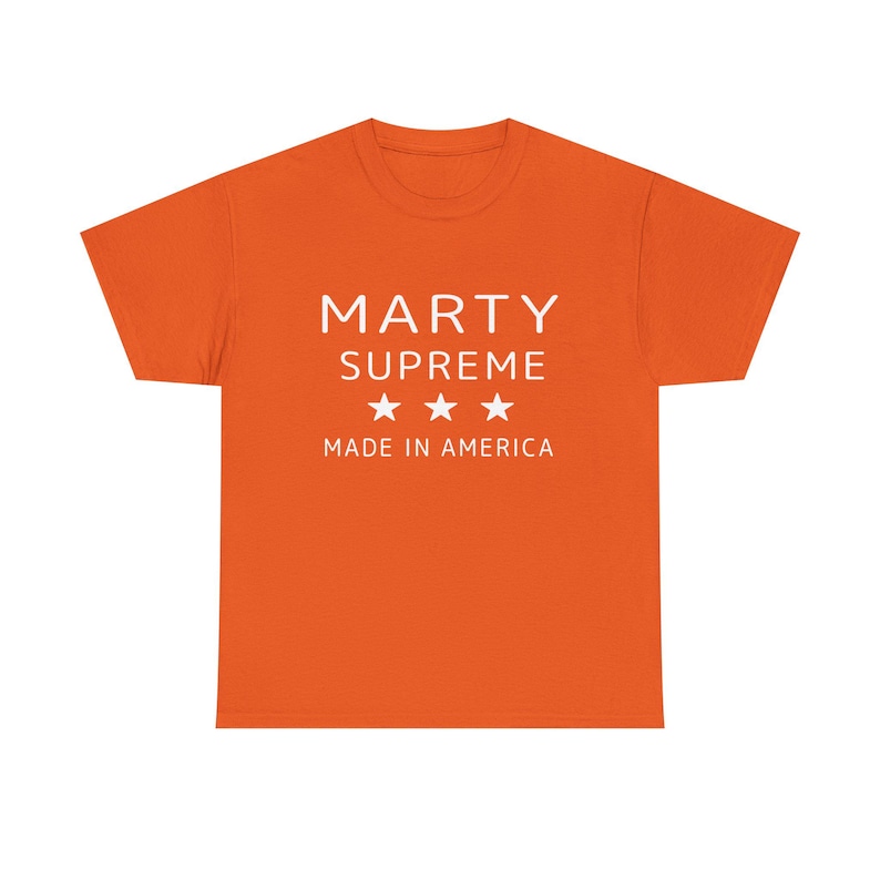 Marty Supreme Orange Cotton T- - đánh giá và giá Supreme Brand Streetwear