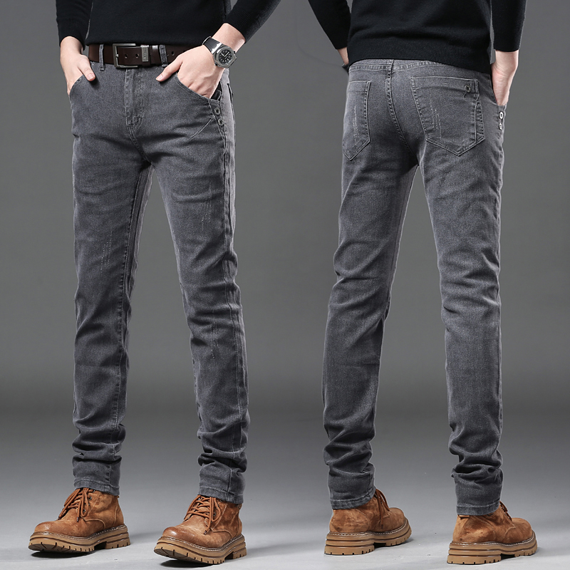 New Pure Gray Korean Slim Jean - đánh giá và giá Streetwear Brand Jeans