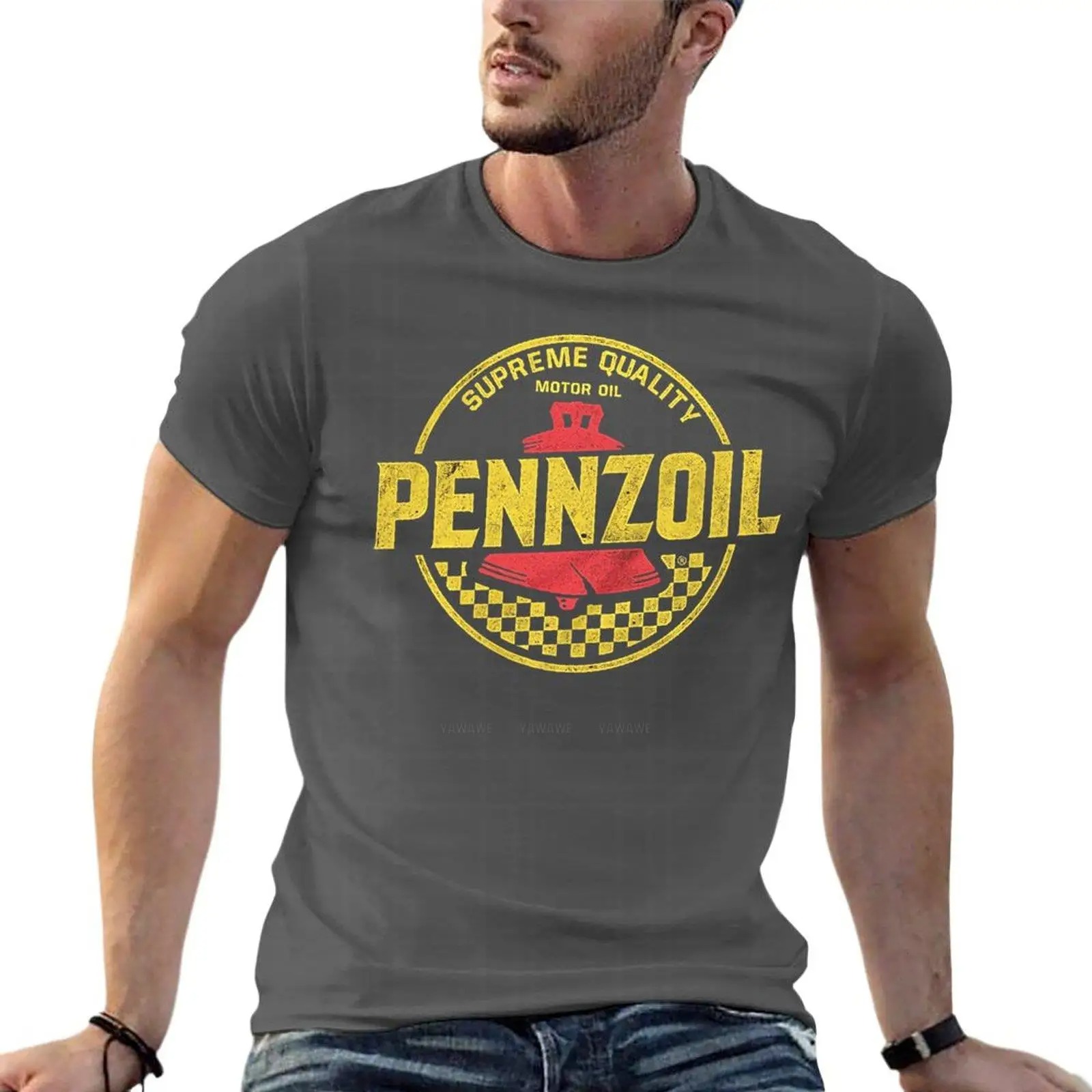 Streetwear Clothing Brand Logo - Distressed Pennzoil Motor Oil Logo Oversized