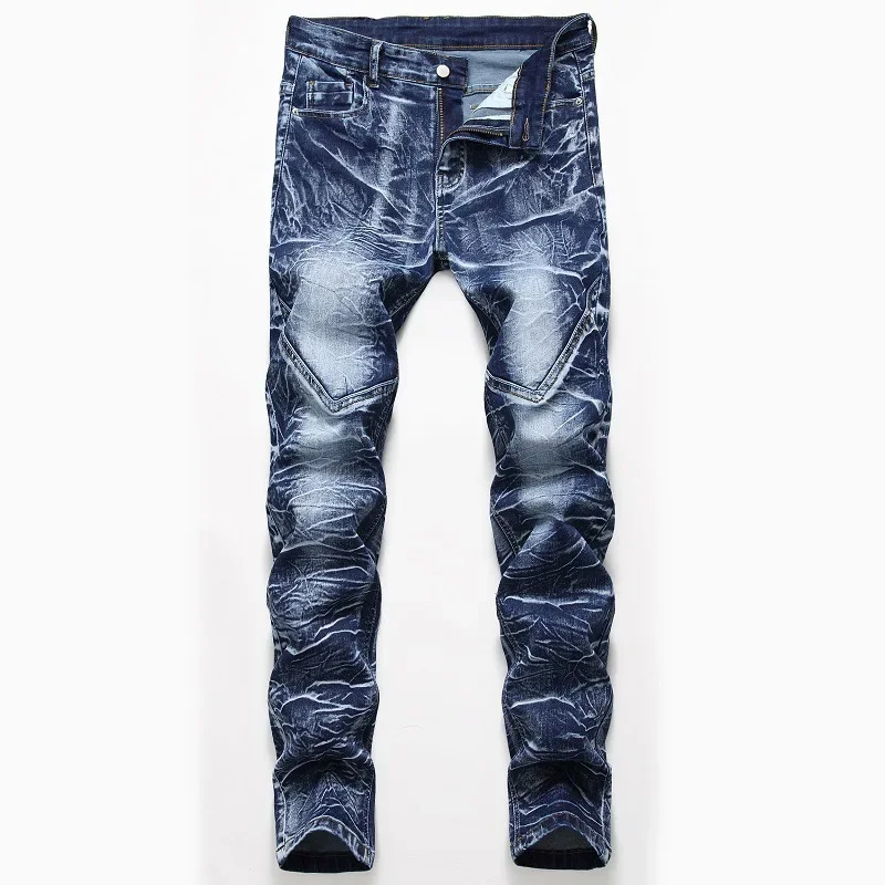 Fashion Print Men's Elasticity - đánh giá và giá Streetwear Brand Jeans