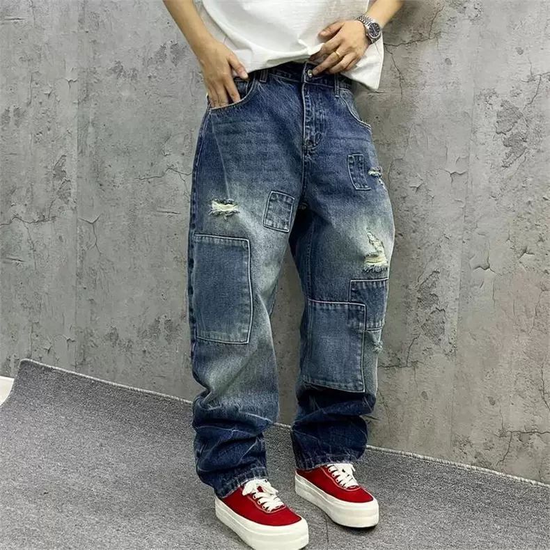 Brand Splicing Jeans Autumn Fa - đánh giá và giá Streetwear Brand Jeans