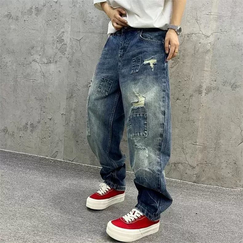 Brand Splicing Jeans Autumn Fa - đánh giá và giá Streetwear Brand Jeans