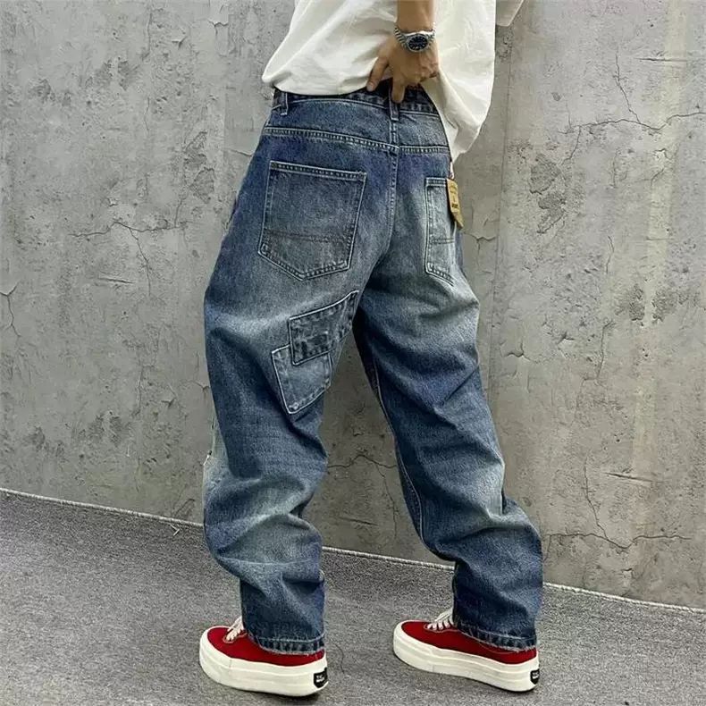 Brand Splicing Jeans Autumn Fa - đánh giá và giá Streetwear Brand Jeans
