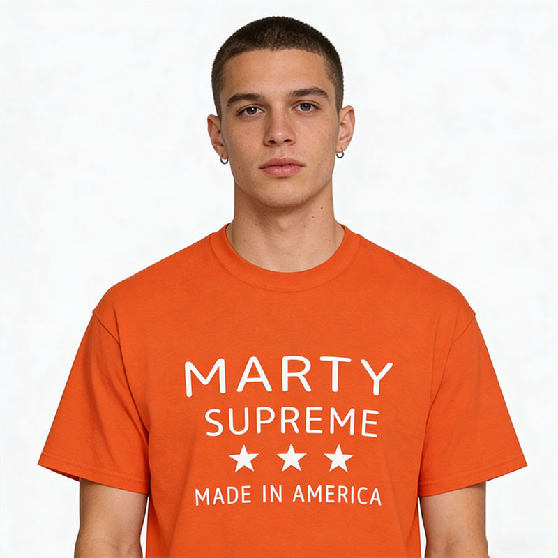 Marty Supreme Orange Cotton T- - đánh giá và giá Supreme Brand Streetwear
