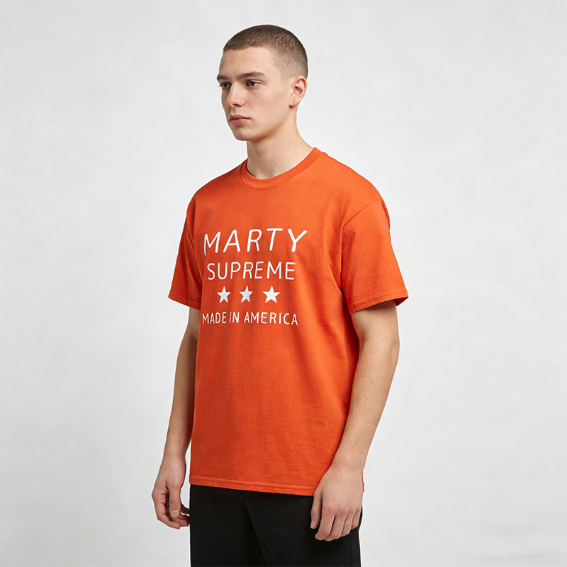 Marty Supreme Orange Cotton T- - đánh giá và giá Supreme Brand Streetwear