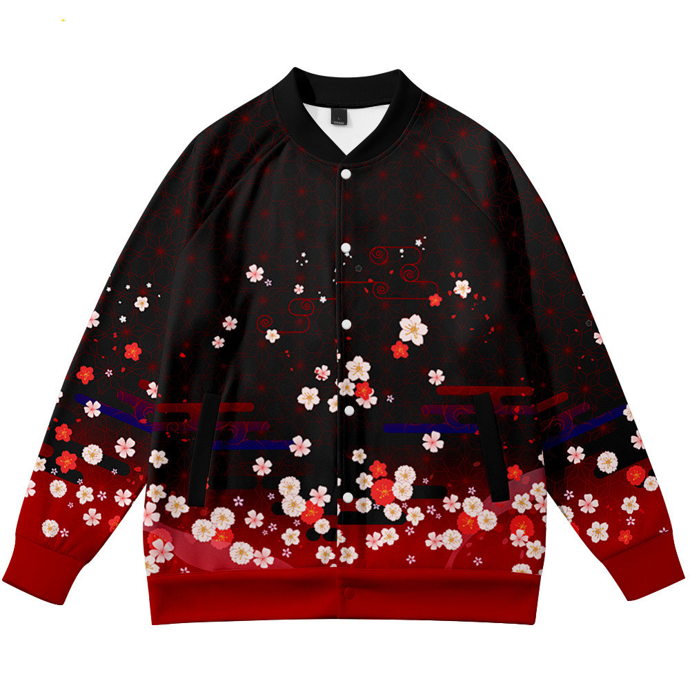 Coats Anime Flower Fox 3D Prin - đánh giá và giá Streetwear Brand Flower