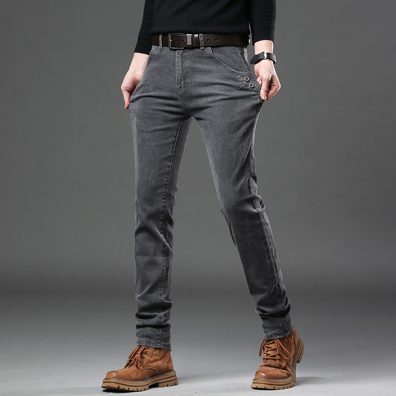 New Pure Gray Korean Slim Jean - đánh giá và giá Streetwear Brand Jeans