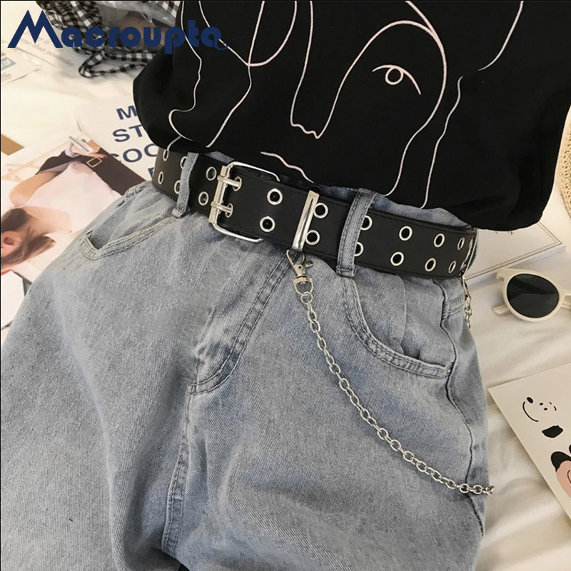 Phụ Nữ Punk Gót Thắt Lưng Thươ - đánh giá và giá Streetwear Brand Belts